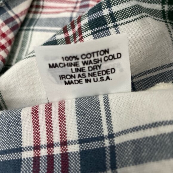 Longaberger LinerPlaid 224972 Farmhouse Traditional Cotton USA - Picture 7 of 7